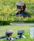 Oscillating Sprinkler Irrigator for Outdoor Watering System with metal filter and double filtration on lawn