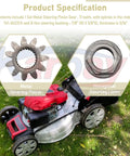 Steering Pinion Gear And Bushing Kit For MTD Lawn Tractors, Eleven Tooth Pinion With Splines, Two Components Displayed