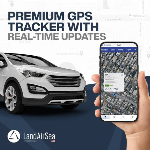 Global Real Time GPS Tracker For Vehicles And Gear With Geofence Alerts Magnetic Mount Waterproof Design Long Battery Life