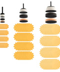 Image of Peachtree Gold Bowl Sanding Mandrel Kit For Curved And Flat Surfaces With Round Sanding Discs 129 Piece Woodworking Tool Set