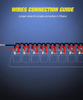 Diagram showing wiring setup for 8 Gang Rocker Switch Panel Kit With LED Backlit On Off Switches And Overload Protection Prewired.
