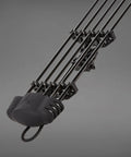 5 Spot Archery Arrow Quiver For Bow Black With Quick Detach Mount Adjustable Dual Arrow Grippers Quiet Soft Touch Hood