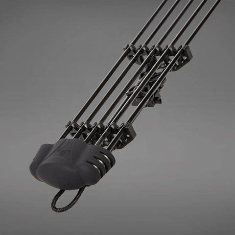 5 Spot Archery Arrow Quiver For Bow Black With Quick Detach Mount Adjustable Dual Arrow Grippers Quiet Soft Touch Hood