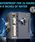 Fireproof And Waterproof Steel Home Safe With Digital Keypad Lock To Keep Your Stuff Safe For Documents And Valuables UL Classified