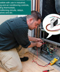 Technician installing Two Pack 24V 40VA Dope Control Transformer For HVAC Furnace Systems Primary 120 208 240V To Secondary 24V