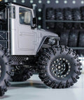 1.3 Inch Wheel Tires Set With S5 Swamp Claw Mud Terrain Tread And Aluminum Wheels For 1/18 And 1/24 RC Crawlers installed