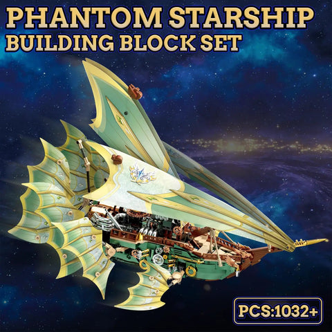 Transparent Wing Phantom Starship Build Kit Dope Futuristic Mechanical Design Steampunk Sci Fi Style Model