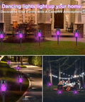 12 Pack Solar Torch Lights With Lit Flickering Flame For Garden Patio And Yard Decor Waterproof Outdoor Lighting Landscape LED Flame Torches For Outside Pathway
