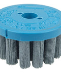 4 Inch Nylox Disc Brush With Crimped Filament For Deburring Edge Rounding And Surface Finishing On CNC Milling And Robotic Centers