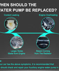 Image illustrating when to replace Auxiliary Electric Water Pump for Engine Cooling System DS7G8C419CB with symptoms.