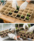 200 Cell Peat Pots Seed Starter Trays For Seedlings, 20 Pack Germination Trays With Labels, Indoor And Outdoor Kit