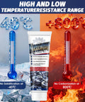 Image showing temperature range capabilities of Copper Anti Seize Lubricant Grease For High Temperature Parts That Stops Noise And Seizing Keeps It Quiet, Protects Bolts Brake Pins And Spark Plugs From Rust And Corrosion Waterproof And Heat Resistant Compound For Auto Marine And Equipment.