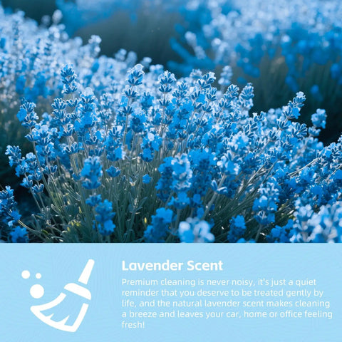 Blue lavender flowers representing the scent of Two Pack Car Cleaning Gel Universal Dust Cleaner For Car Vents, Keyboards, Cameras, Printers, Phones And Electronics Cleanup, Slime Putty Cleaning Kit For Auto And Home, Must Have Gift For Adults Teens Men Women