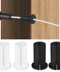 Cool Silicone Cable Grommet Kit Covers Wall Hole Pass Throughs For Home Office Or Industrial Setup Super Tear Resistant And Built To Last With Wire Insert Protection, black and white
