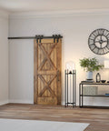Tall Floor Lamp With Glass Shade In Blackened Bronze And Clear Finish, 55 Inch beside wooden door in living room setting