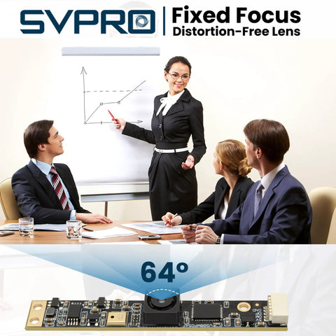 8MP USB Camera Module With Microphone For Computer And Embedded Vision Projects Dope Ultra Compact Strip Camera With IMX179 Sensor HD 3264X2448 Video And Audio demonstrating compact design suitable for presentations and office meetings.