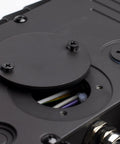 Close-up view of the mounting plate on Beefy Outdoor LED Flood Light 90W 11.5 Inch 5000K Daylight Bronze Finish 150 Degree Beam