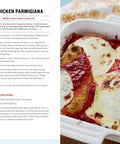Top Shelf Batch Cooking Cookbook For Busy Families Stock Your Freezer With Legit Budget Friendly Dinner Recipes Fast Meal Prep Hacks And Solid Kitchen Swaps You Actually Gonna Love, baked chicken parm in white dish.