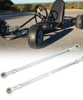 One Pair 295mm 8mm Steering Tie Rod Kit for Go Kart and ATV Racing Carts Beefy Racer Grade Heavy Duty Steel Alloy shown below kart