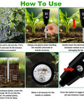 Instructions for using the 295mm Long Soil Moisture Sensor And PH Tester Probe Kit For Plants Trees Lawns Farms Indoor And Outdoor Use