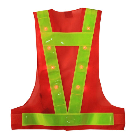 Keep It Lit And Stay Fly On The Streets With This Fresh 16 Led Reflective Safety Vest Delivering Peak Visibility And Rapid Flash Modes For Night Cycling Construction Jobs And Evening Runs