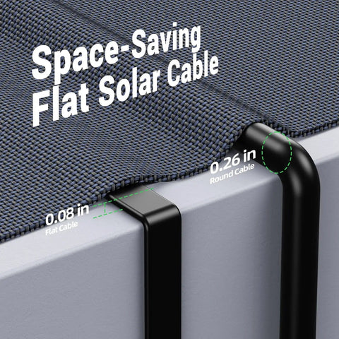 Flat Solar Panel Extension Cables 12 AWG 4mm2 Set Of 2 With Waterproof Male And Female Connectors 15 Inch Length Each PV Wire