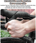 Cyclist gripping road bike handlebar with Road Bike Handlebar Tape With Silicone Surface For A Sticky Sweatproof Grippy Feel