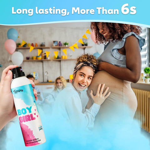 Four Pack Gender Reveal Fire Extinguisher Kit For Baby Shower Strong Cornstarch Powder Blast Gun Biodegradable Smoke Blaster Reaching Five Feet Up Hella Fun Party Gear With Zero Hassle Cleanup