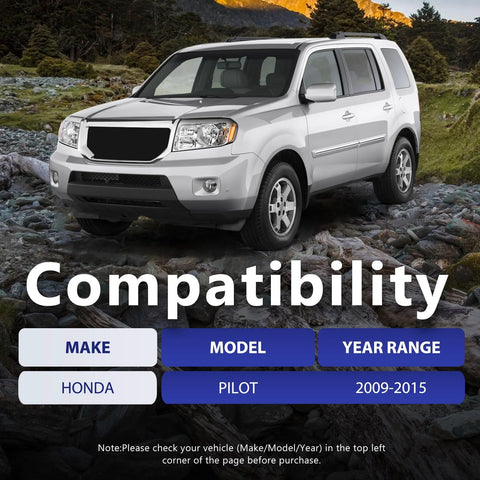 Honda Pilot 2009-2015 compatibility check for Direct Fit Replacement Front Lower Left And Right Control Arms Suspension Kit