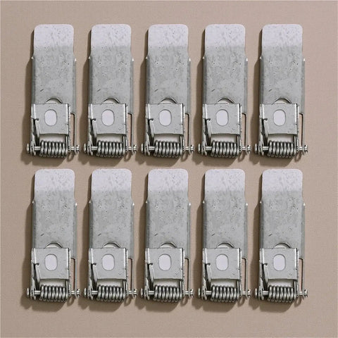 Lawsen Spring Clips Recessed Lighting 60 Pcs Downlight Panel Lamp Spring Clip Ceiling Lights Fitting Fixed Led on Clamps in a row.