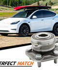 Tesla Front Wheel Hub Bearing Assembly Drop In Replacement for Model 3 2018 2019 2020 2021 2022 and Model Y 2020 2021 2022 AWD