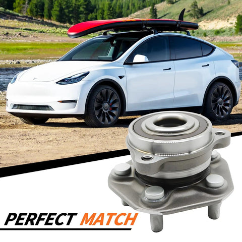 Tesla Front Wheel Hub Bearing Assembly Drop In Replacement for Model 3 2018 2019 2020 2021 2022 and Model Y 2020 2021 2022 AWD