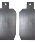 Two AR500 Steel Target Torso Gongs For IDPA Practice, Seven Inch By Twelve Inch By Three Eighths Inch, CNC Laser Cut, Five Eighths Inch Mount Hole