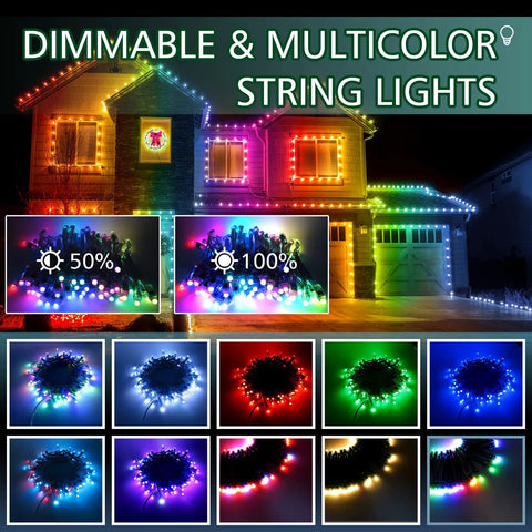 12V 500 Pack WS2811 RGB LED Pixels, Individually Addressable 12mm Diffused Full Color Digital Pixel Light Kit on house