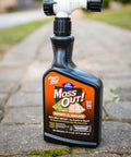 Moss Out Ready To Spray 27Oz Natural Organic Moss Killer For Roofs Walks Decks And Patios Hose End Applicator Quick Results
