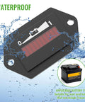 48V LED Battery Indicator Meter For Lead Acid Batteries Updated Gauge For Golf Carts And Battery Powered Equipment Water Resistant And Easy To Read Designed For EZGO Club Car Yamaha Carts Boats Forklifts Scooters, waterproof meter