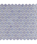 One-Inch Hex Porcelain Mosaic Tile For Floors And Walls, 11.88 X 13.25 In, Mesh-Mounted Sheets, Glazed Smooth Finish With Subtle Color Variation