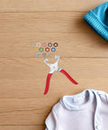 Snap Fastener Kit With Installation Tool Stainless Steel Five Claw For Easy DIY Garment Snaps And Clothing Closures Strong Metal Fasteners For Shirts Bibs And Fabric Projects Durable And Secure Closure with pliers, colorful snaps, and baby clothes