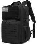 Rugged Waterproof Tactical Daypack For Men With MOLLE Webbing Laser Cut Design Water Bottle Holder And Quick Access Pockets