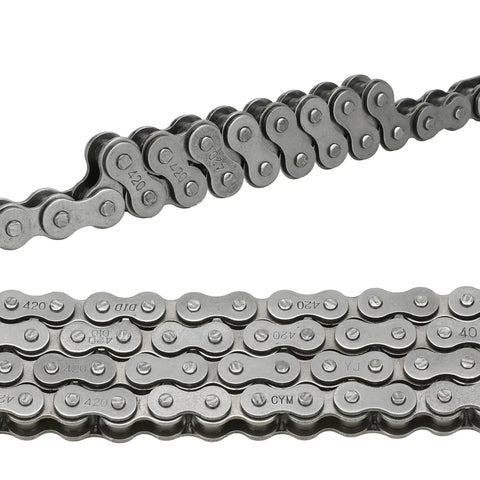 420 Chain With Mini Bike Chain Breaker Replacement For Coleman CT200U BT200X CT200U-EX Baja Warrior MB200 TrailMaster Predator 212cc