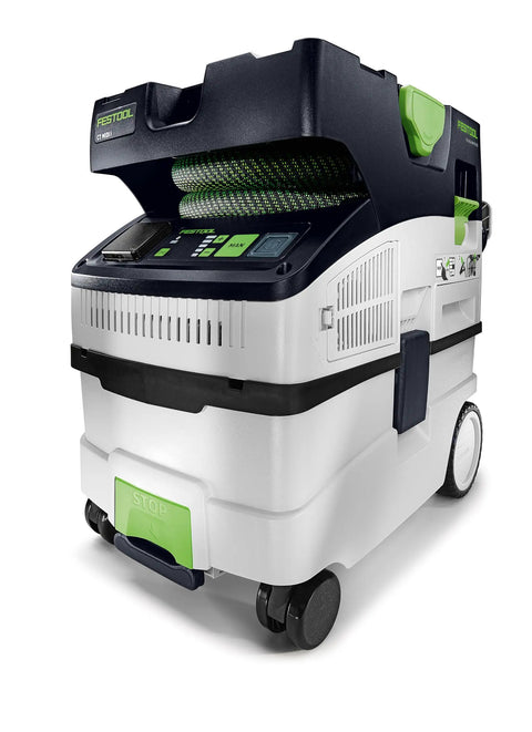 CT MIDI I Dust Extractor With HEPA Filter, Bluetooth Start, AutoClean System, heavy duty suction power, touch controls, portable chassis