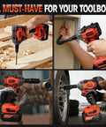 Heavy Hitter One Half Inch Cordless Impact Wrench Boasts 405 Ft Lbs Raw Torque With Silent Brushless Motor And 2800 Rpm Kick Comes Loaded With Fast Charge Battery For Legit Shop Grind And Weekend Builds in action drilling and tightening.