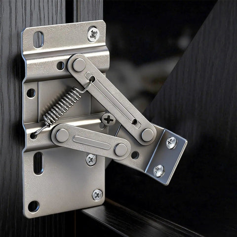 Tip Out Tray Hinges For Sink Front Cabinets Space Saver, 1 Pair, 45 Degree Tilt Out Hinges With Hidden Pivot Scissor Support