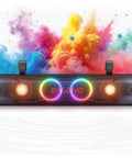 26 Inch Six Speaker UTV Sound Bar With Bluetooth And RGB And Strobe Lights For Golf Carts And ATVs Trail Ready 500 Watt IP66 Waterproof System