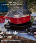 Portable Camping Stove With Carry Case And InstaStart Ignition 1 Burner Butane Cooktop Adjustable Burner for outdoor cooking.