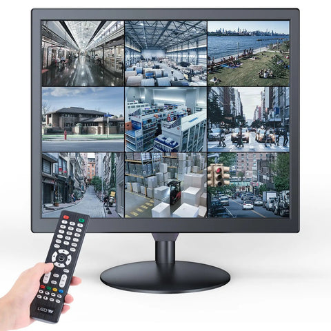 17 Inch Security Camera Monitor For CCTV And NVR Systems With 1280 By 1024 Resolution 5 4 Aspect 75Hz Refresh USB HDMI VGA BNC