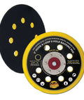 5 Inch Hook And Loop Dual Action DA Backing Plate Pad With 8 Hole Dustless Pattern Low Profile Edge Medium Density Foam