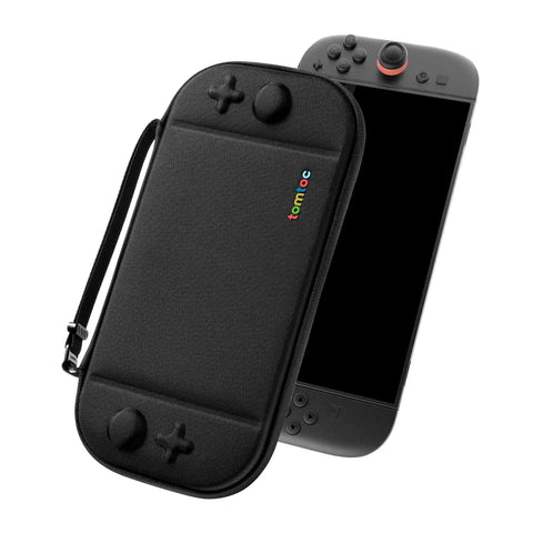 Must-Have Slim Carrying Case For Nintendo Switch 2 Model 2025 Odorless Felt Protective Hard Shell with console displayed