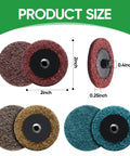 Two Inch Quick Change Surface Conditioning Discs Set Of 150 Pieces Medium Grit Aluminum Oxide For Die Grinders illustrated