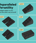 Heavy Duty Squat Wedge Block Set For Fitness Fanatics With Dope High Weight Rating Epp Foam Build showing various wedge angles